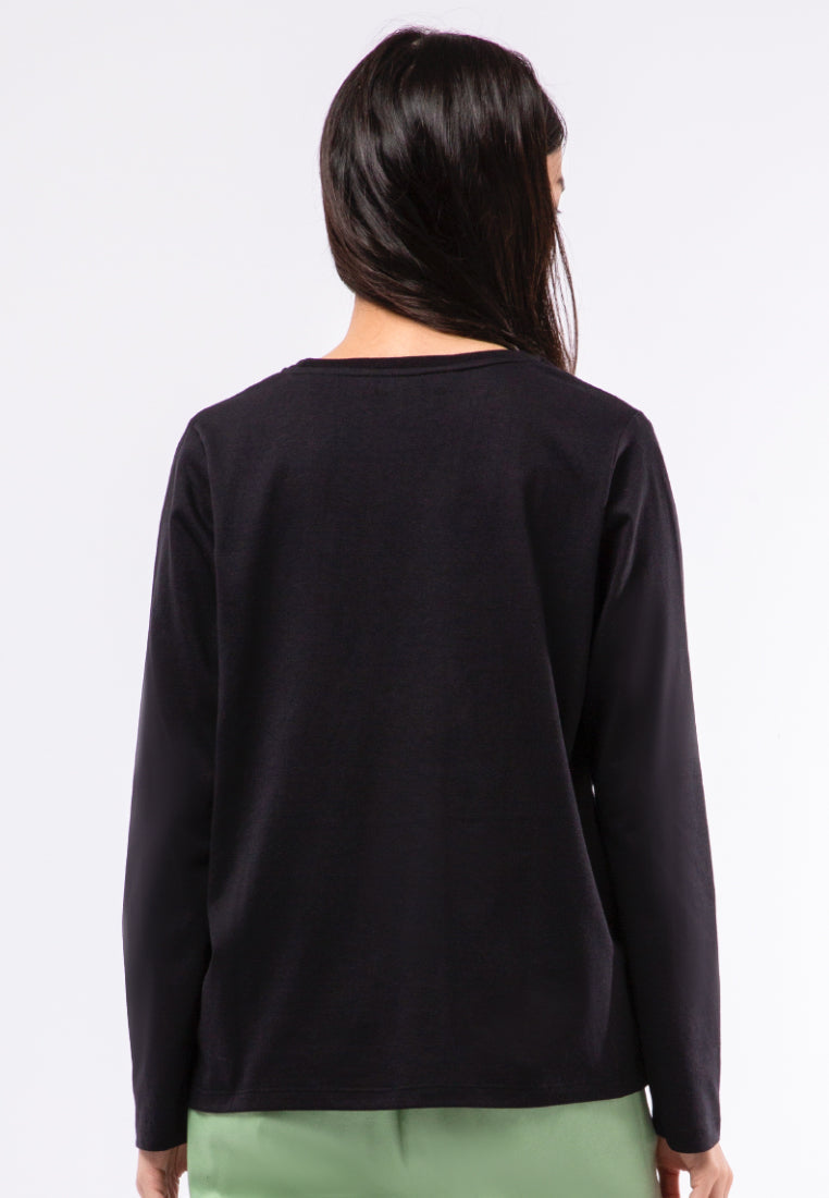Embroidered Long Sleeve T-shirt