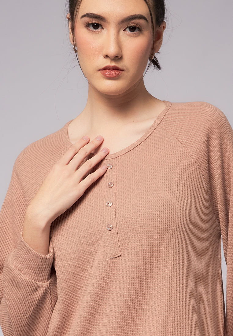 Balloon Sleeve Raglan Top