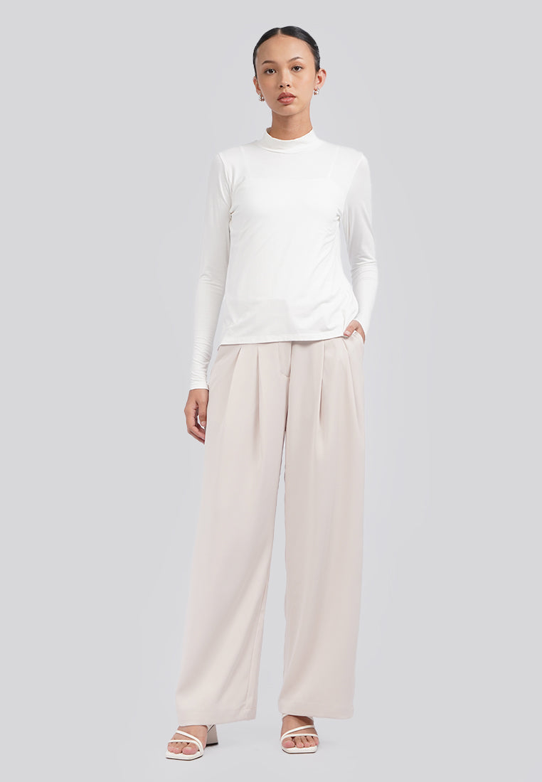 High Neck Long Sleeve Top