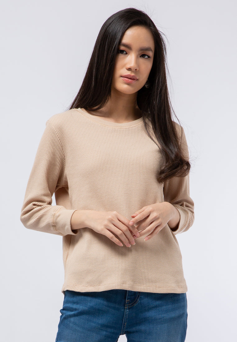 Crew Neck Waffle T-shirt