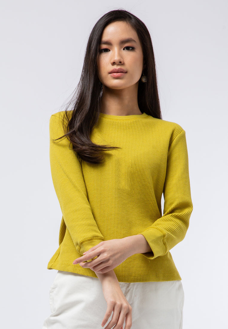 Crew Neck Waffle T-shirt