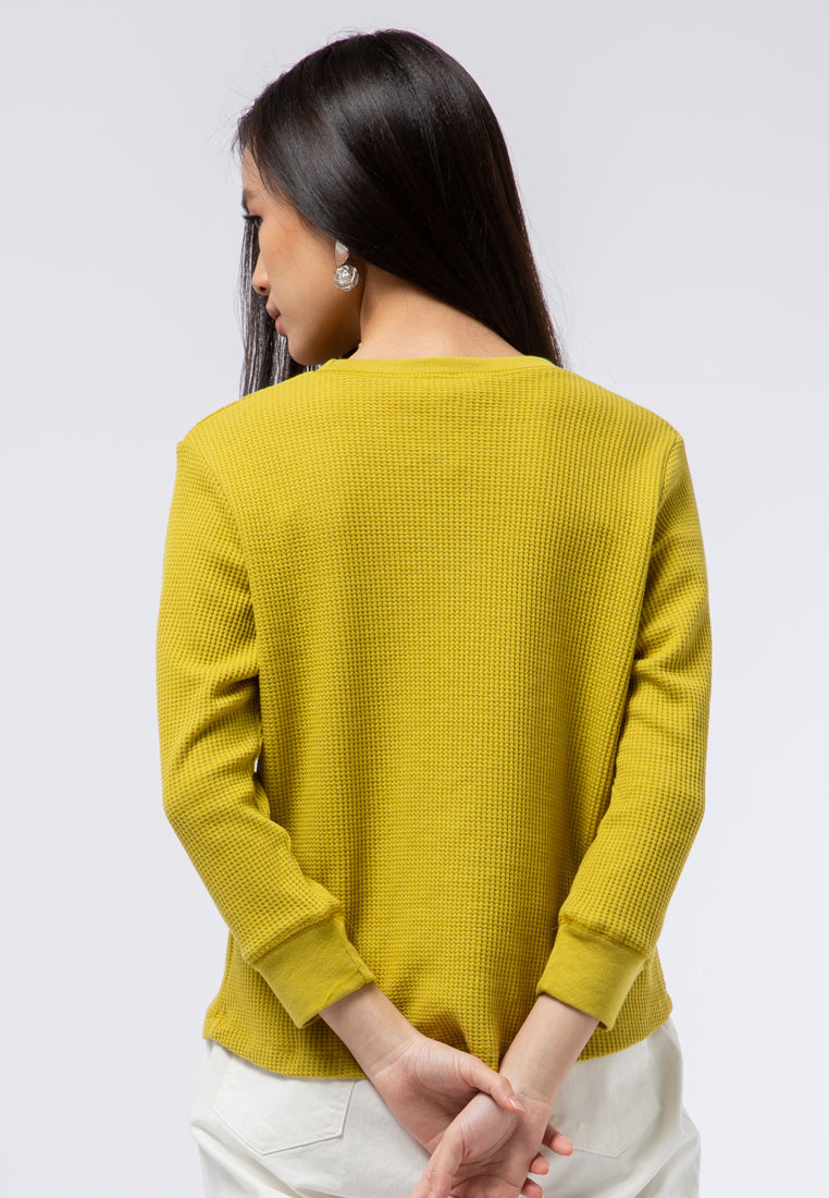 Crew Neck Waffle T-shirt