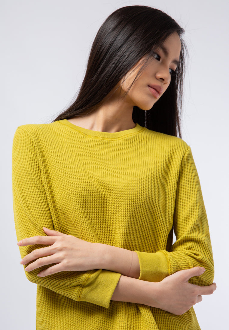 Crew Neck Waffle T-shirt