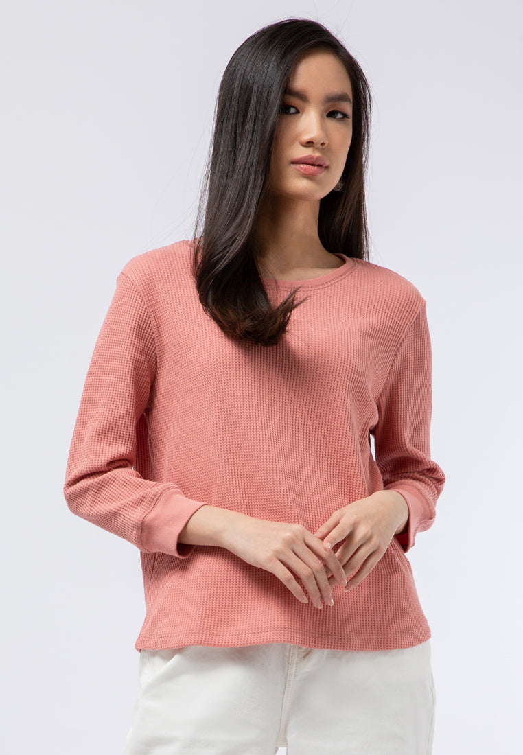 Crew Neck Waffle T-shirt