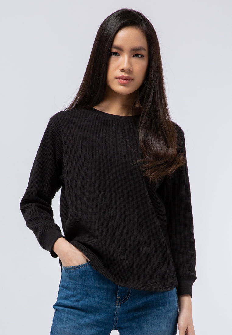 Crew Neck Waffle T-shirt