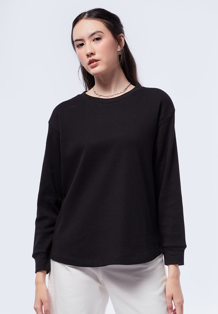 Long Sleeve Waffle Top