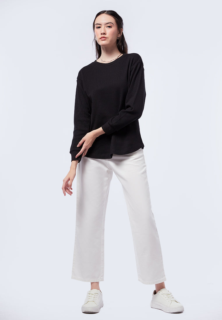Long Sleeve Waffle Top