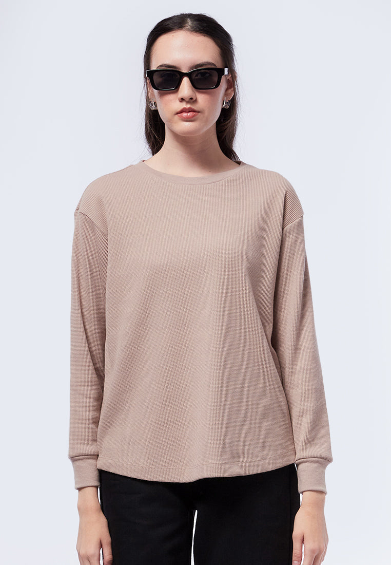 Long Sleeve Waffle Top