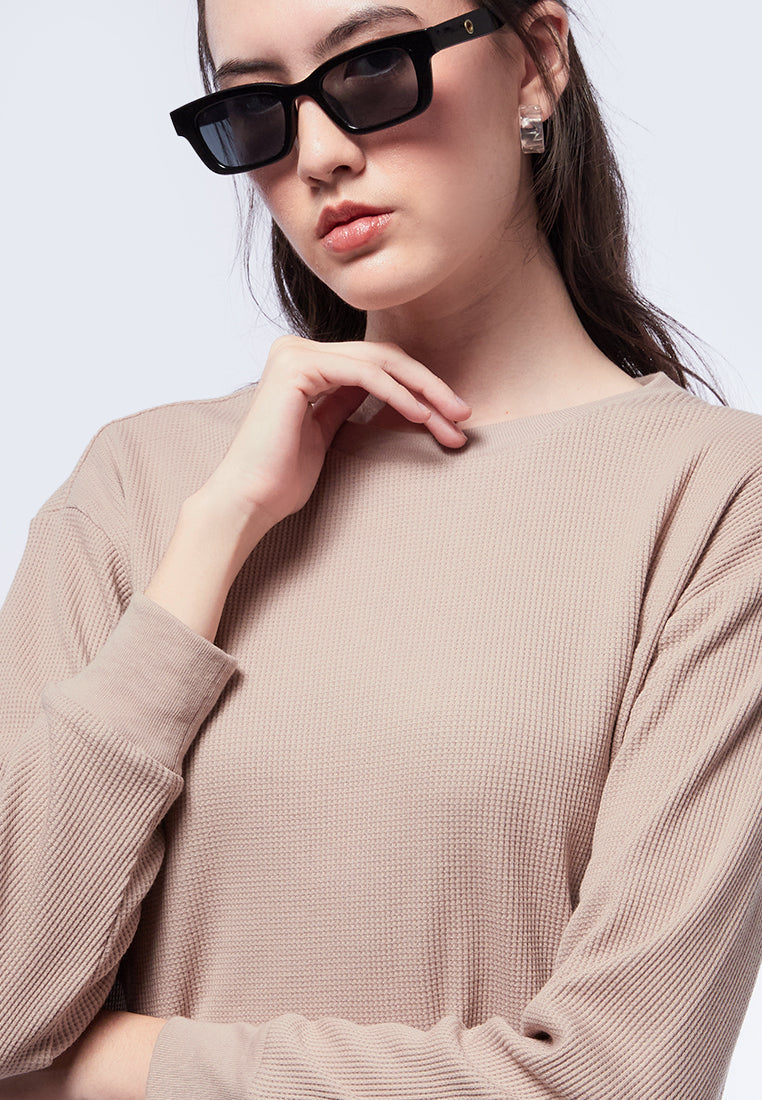 Long Sleeve Waffle Top