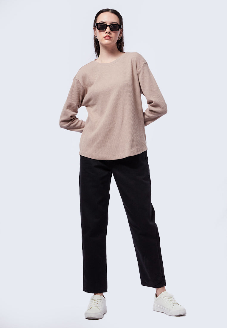 Long Sleeve Waffle Top
