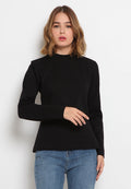 Mock Neck Long Sleeve T-Shirt