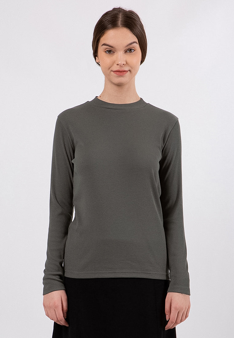 Long Sleeves High Neck T-Shirt