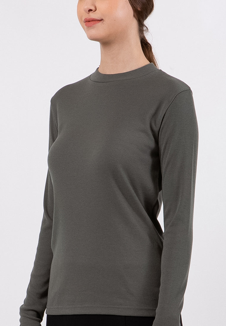 Long Sleeves High Neck T-Shirt