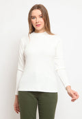 Mock Neck Long Sleeve T-Shirt