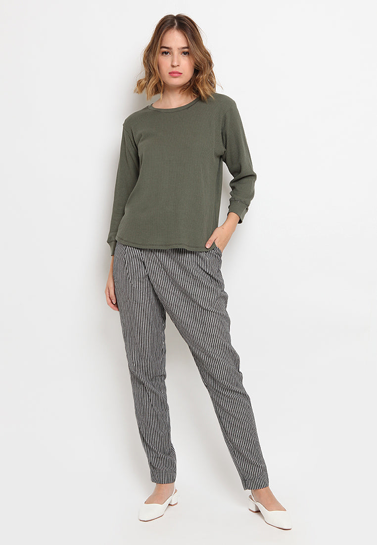 3/4 Sleeve Waffle T-Shirt