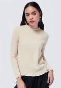 Mock Neck Long Sleeve T-Shirt