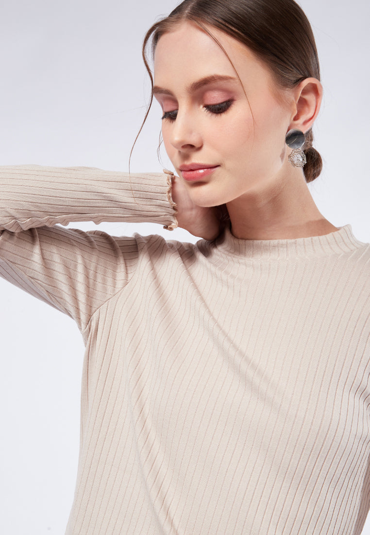 Mock Neck Long Sleeve Top