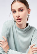 Mock Neck Long Sleeve Top