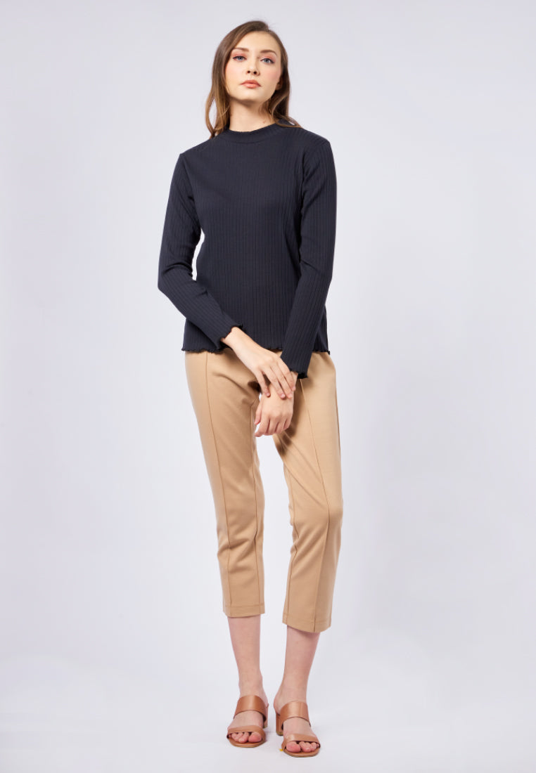 Long Sleeve Rib Tops