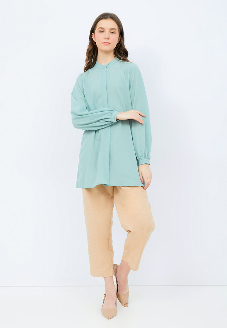 Regular Fit Puff Sleeves Tunic