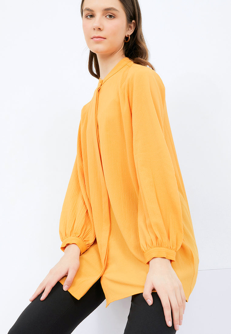 Regular Fit Puff Sleeves Tunic