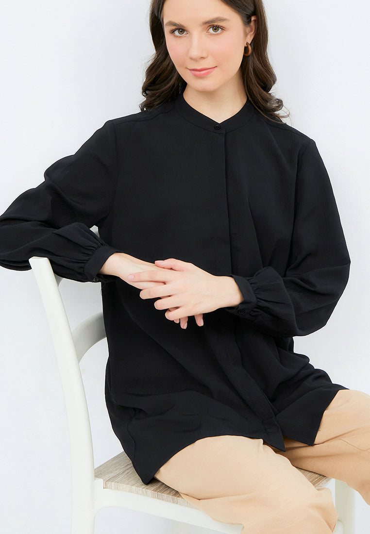 Regular Fit Puff Sleeves Tunic