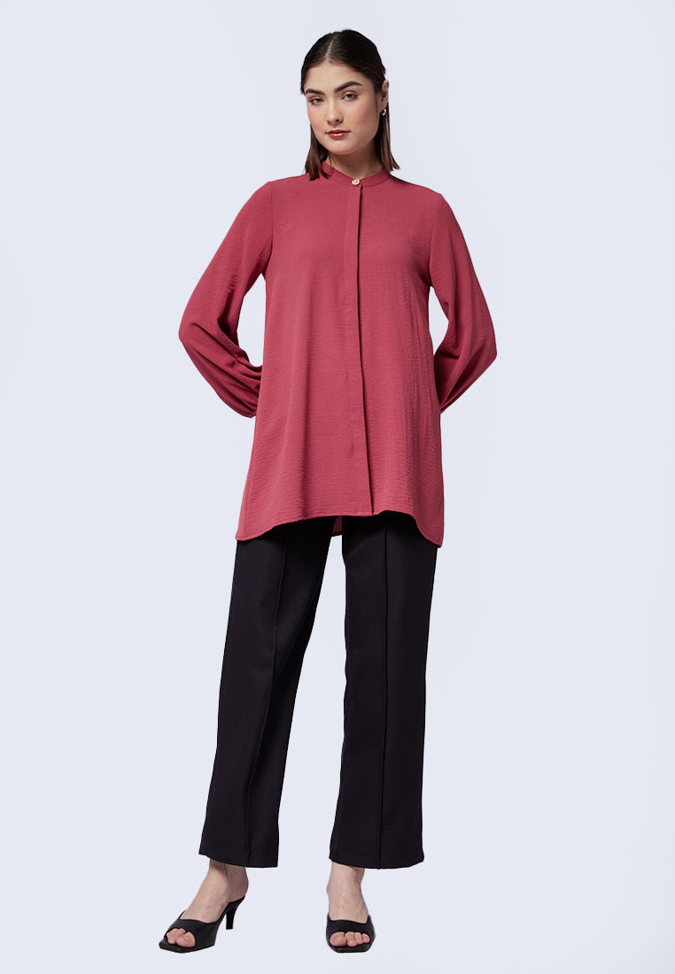 Puff Sleeves Loose Tunic