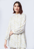 Printed Puff Sleeves Tunic