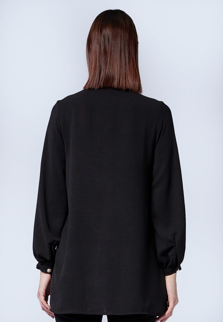 Puff Sleeves Loose Tunic