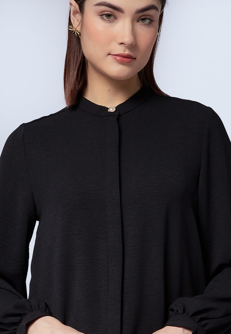 Puff Sleeves Loose Tunic