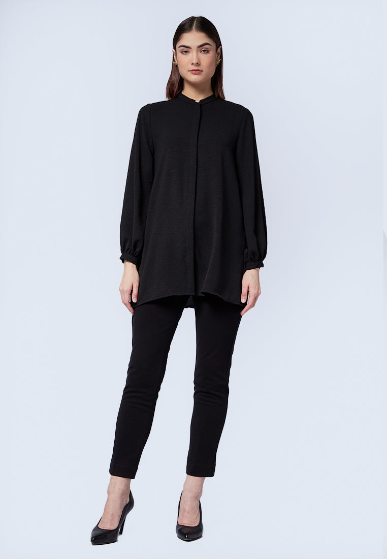 Puff Sleeves Loose Tunic