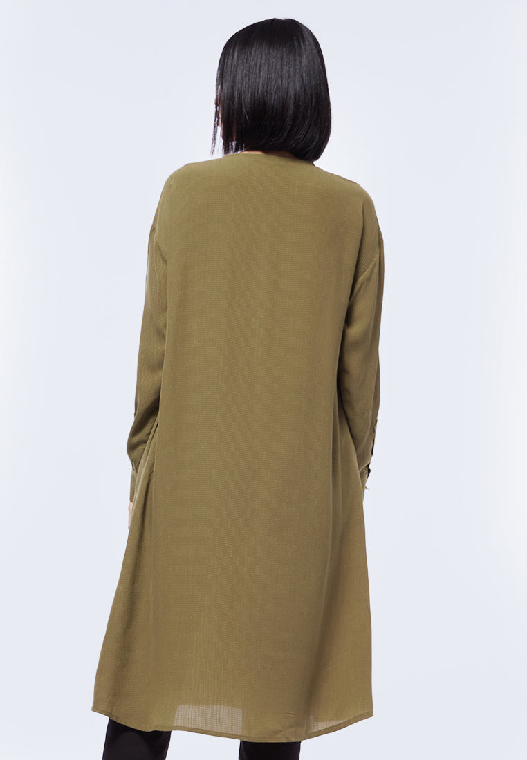 V-Neck Long Sleeve Tunic