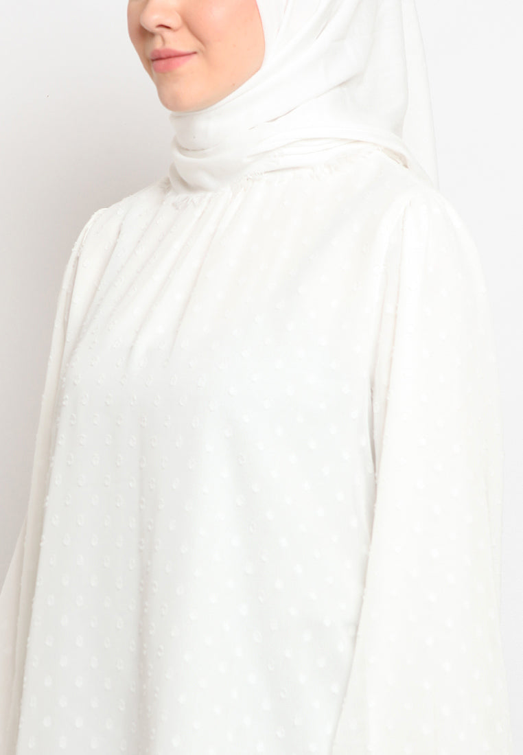 Tunic With Ruffle Neck Details