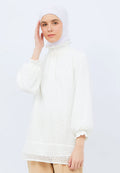 Puff Sleeves Lace Tunic