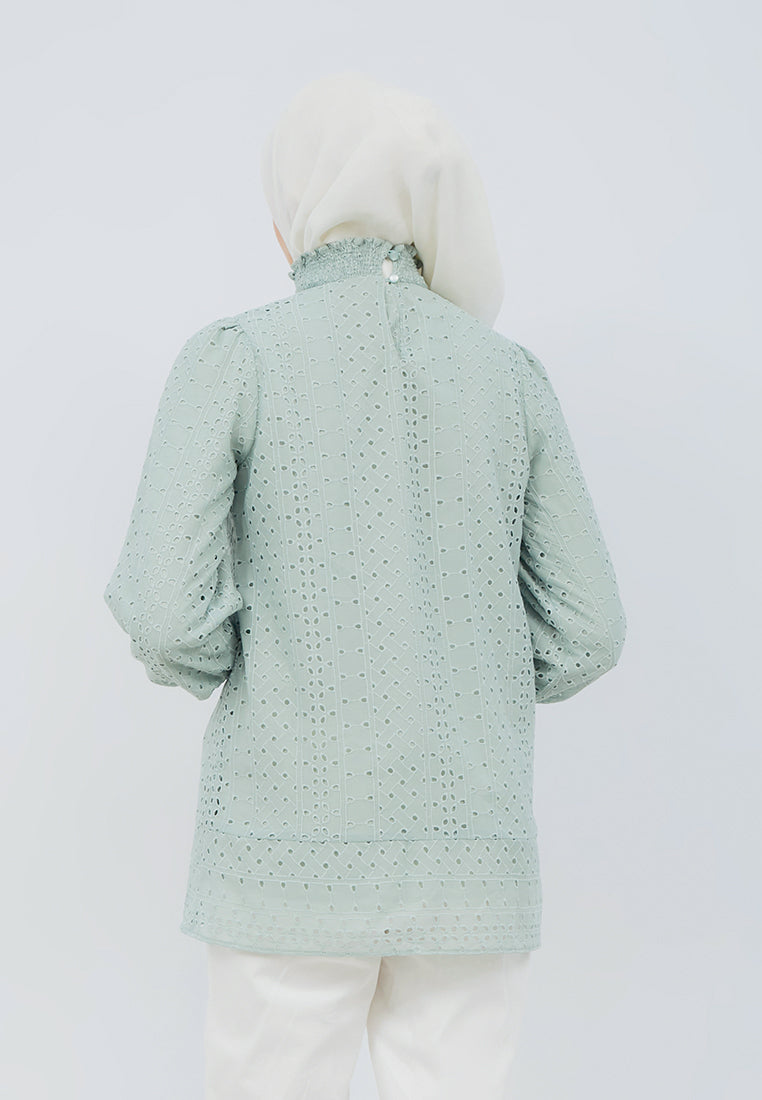 High Neck Lace Tunic