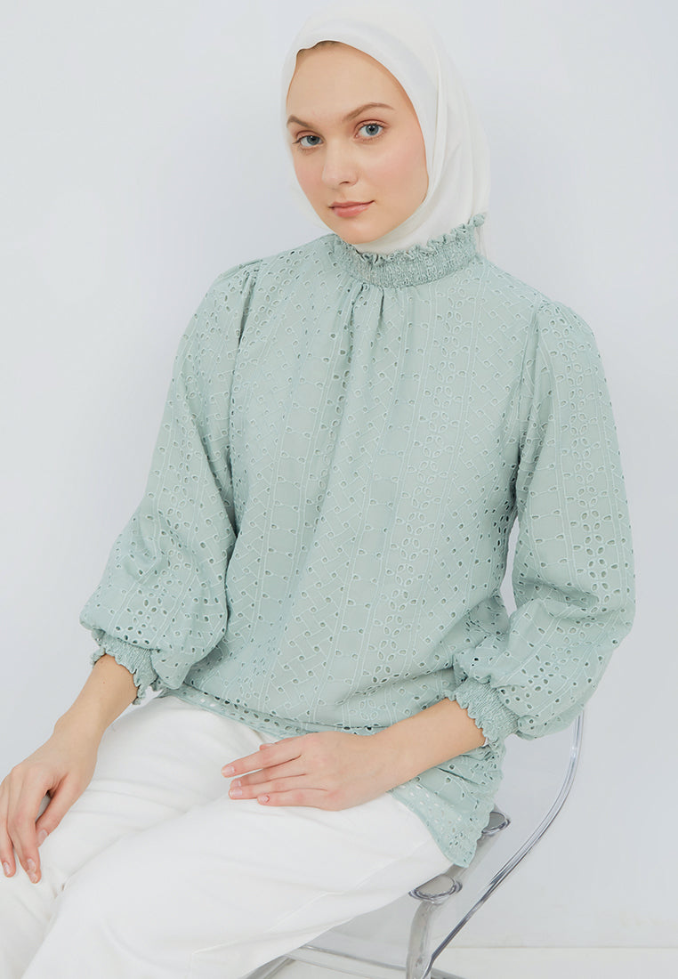 High Neck Lace Tunic