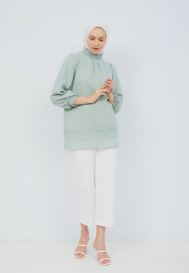 High Neck Lace Tunic