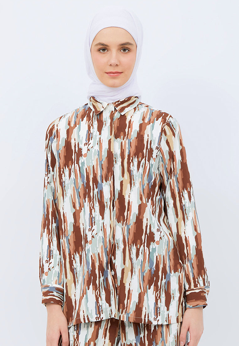 Printed Long Sleeve Tunic