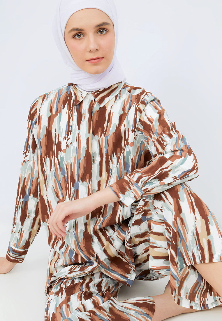 Printed Long Sleeve Tunic