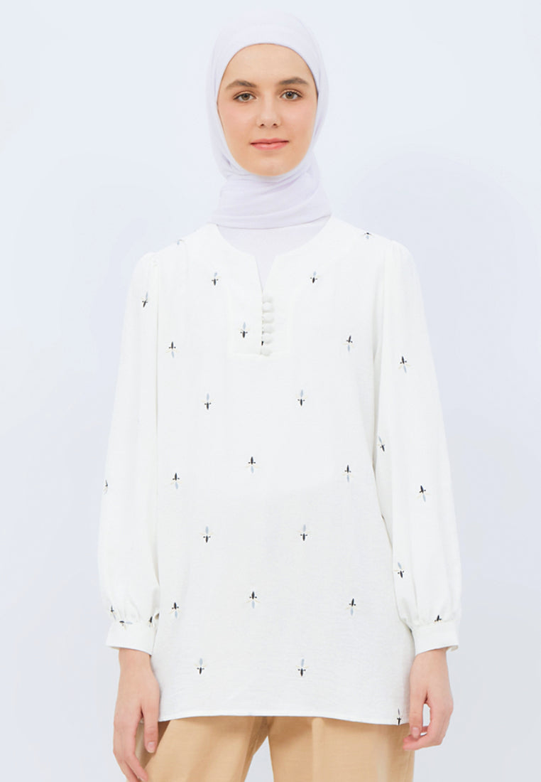 Balloon Sleeves Printed Tunic