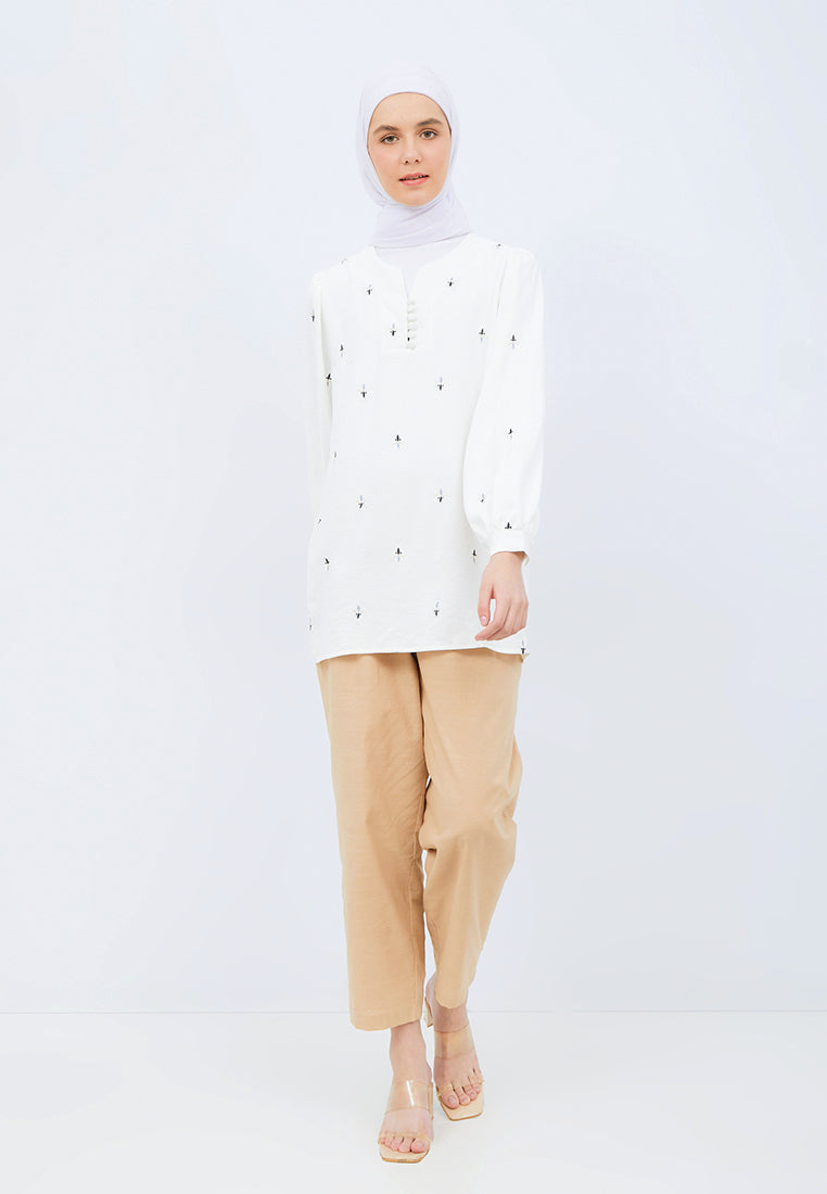 Balloon Sleeves Printed Tunic