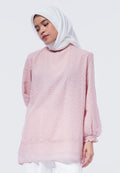 High Neck Balloon Sleeves Tunic