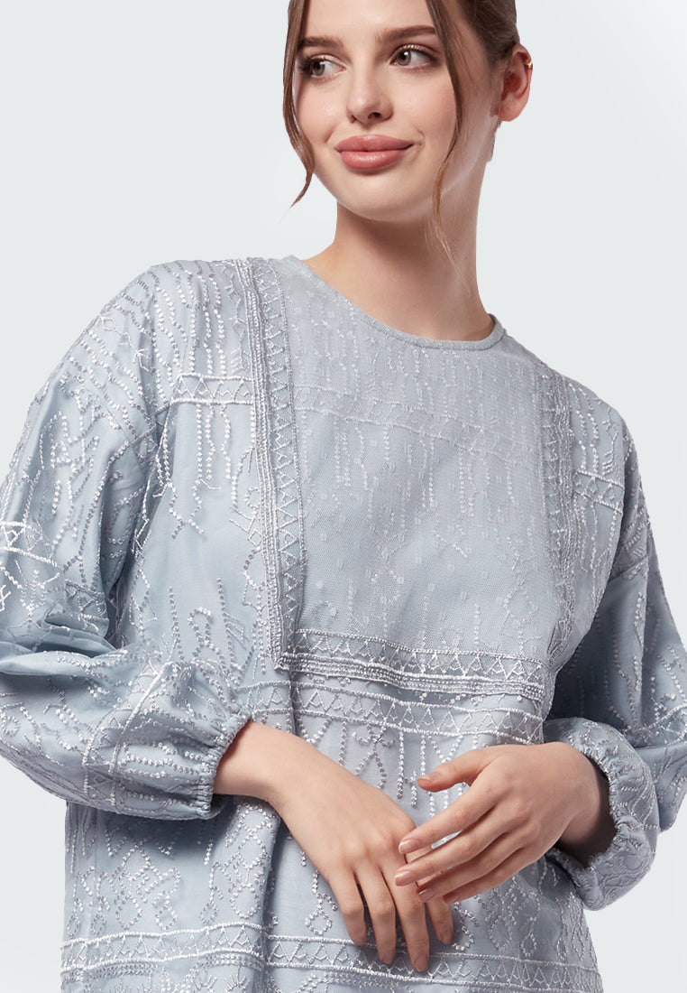 Embroidered Long Sleeve Tunic