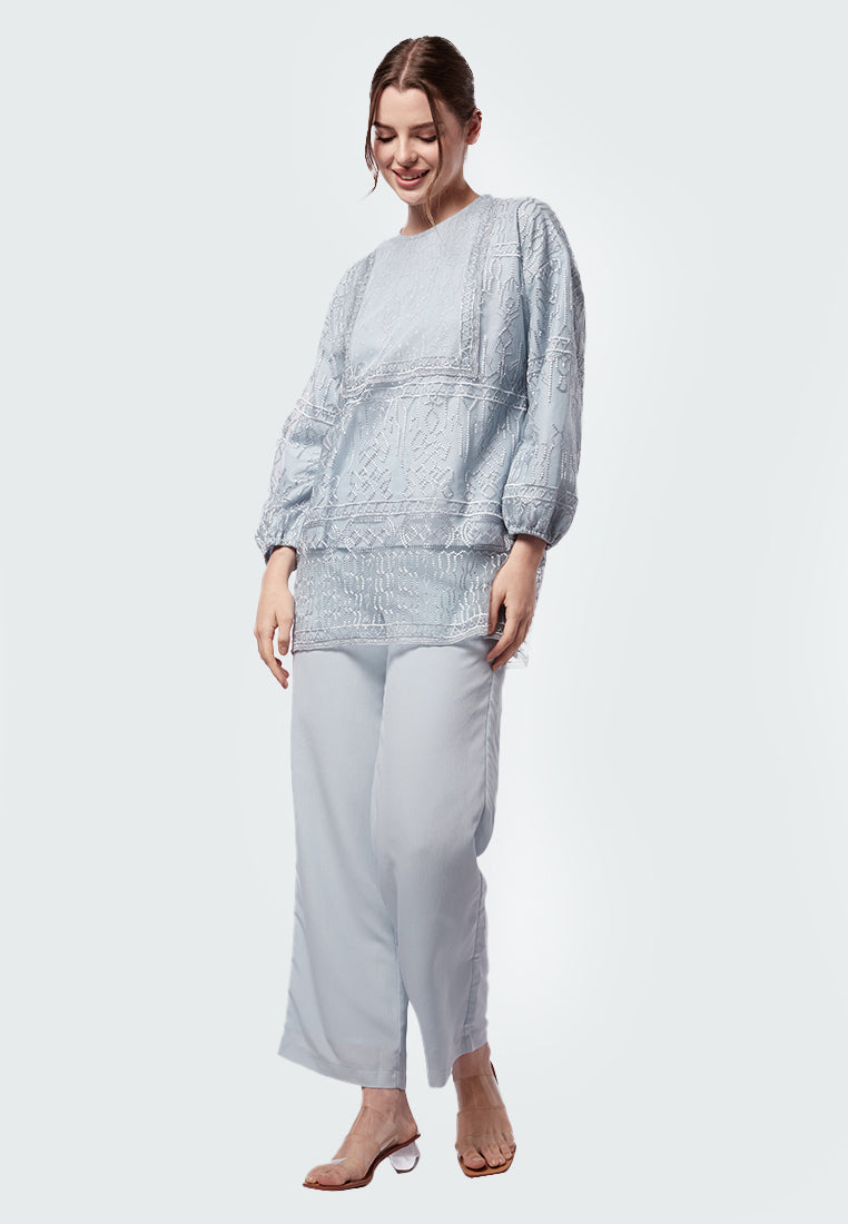 Embroidered Long Sleeve Tunic