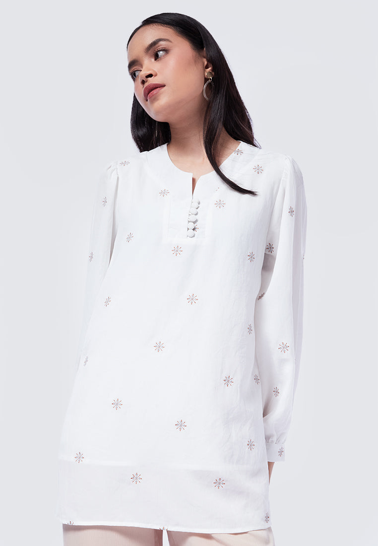 Balloon Sleeves Printed Tunic