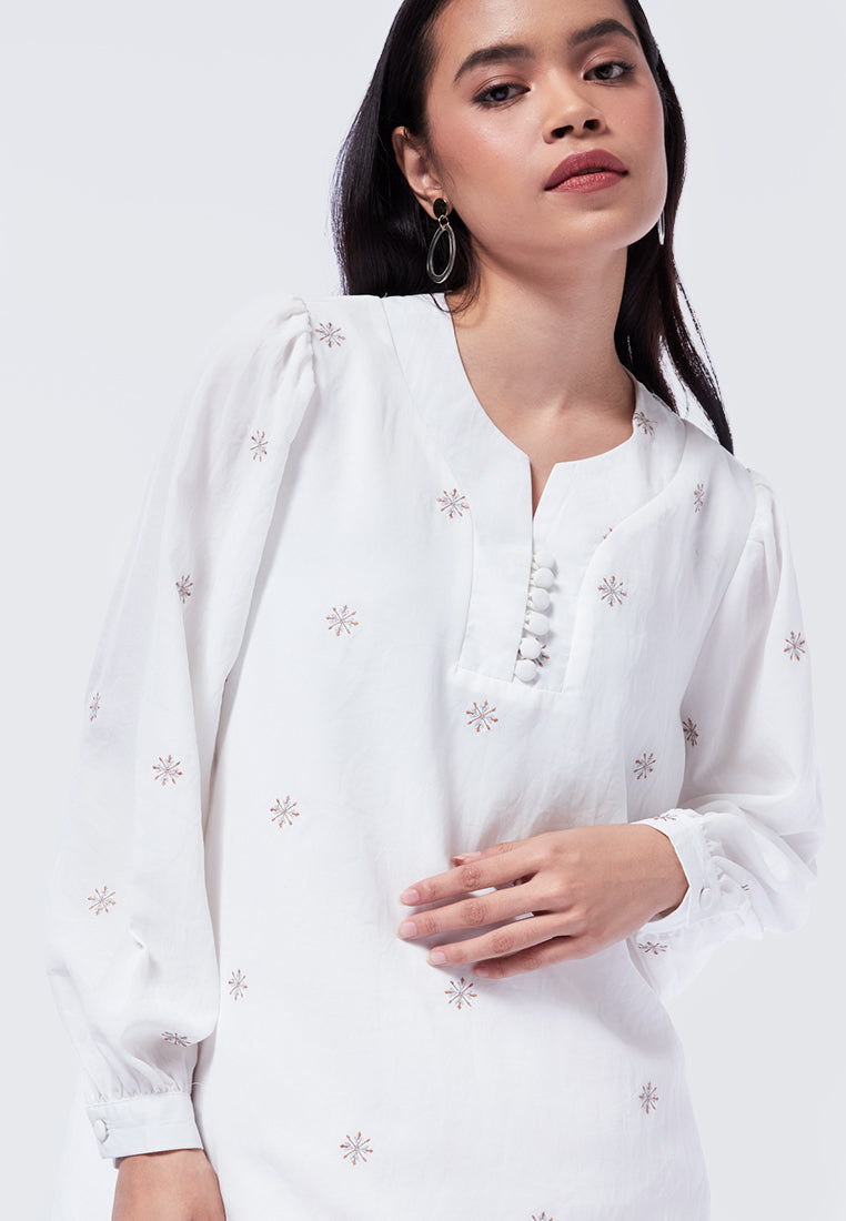 Balloon Sleeves Printed Tunic