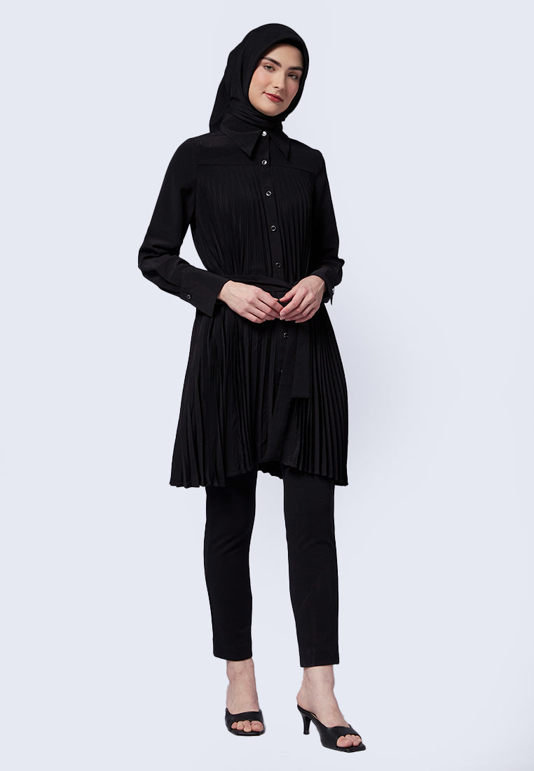 Pleated Long Sleeve Tunic