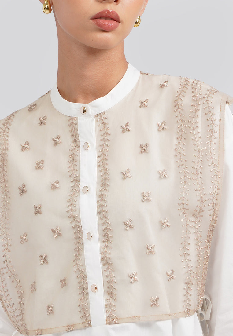 Long Sleeve Tunic with Lace Outer