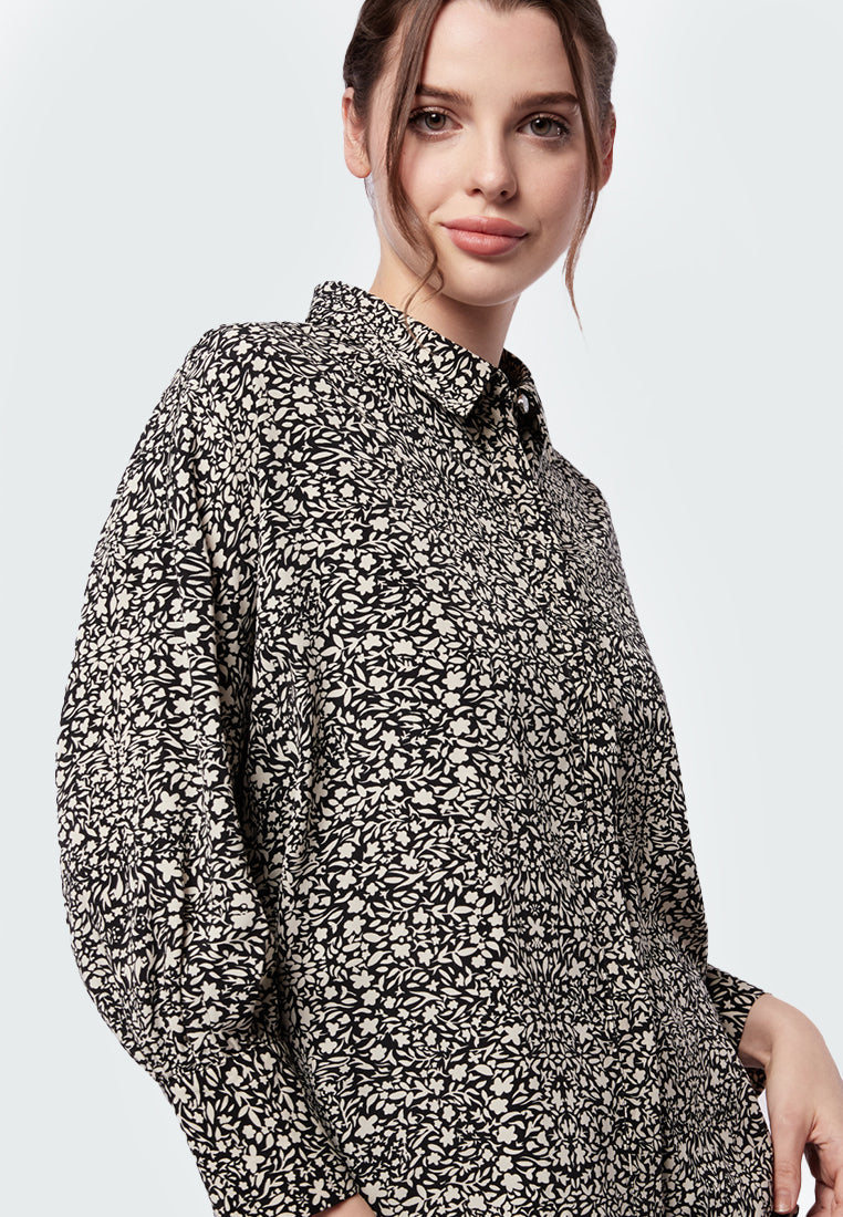 Executive x Jenahara Printed Long Sleeve Blouse