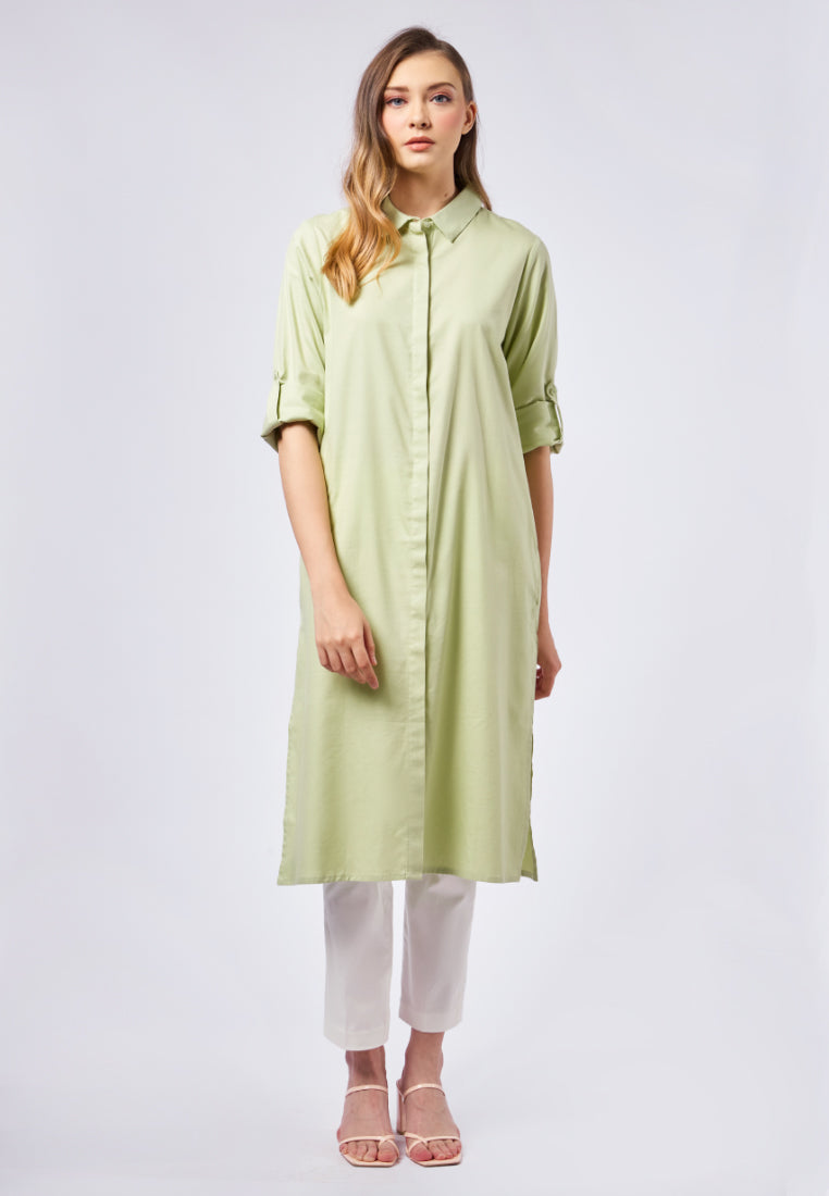 Long Sleeve Tunic with Slit
